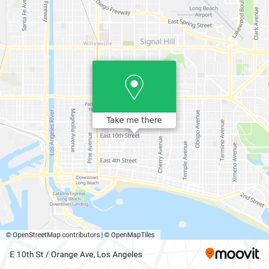 E 10th St / Orange Ave map