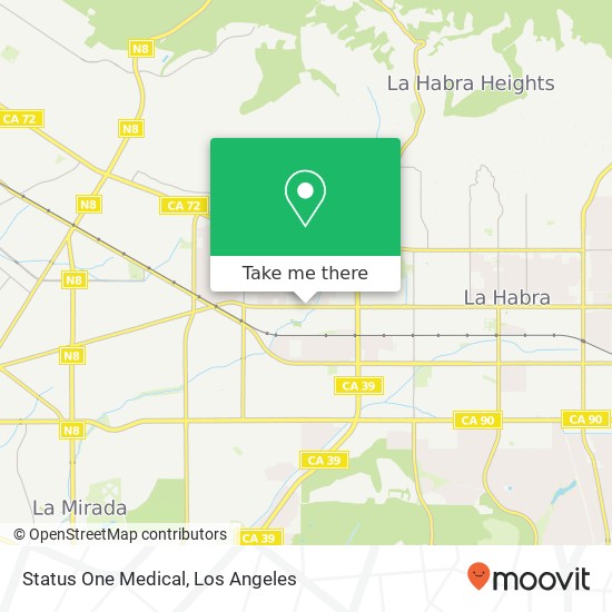 Status One Medical map