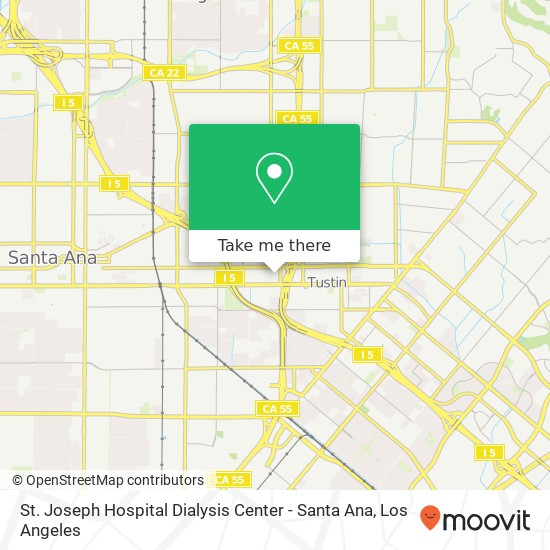 St. Joseph Hospital Dialysis Center - Santa Ana map
