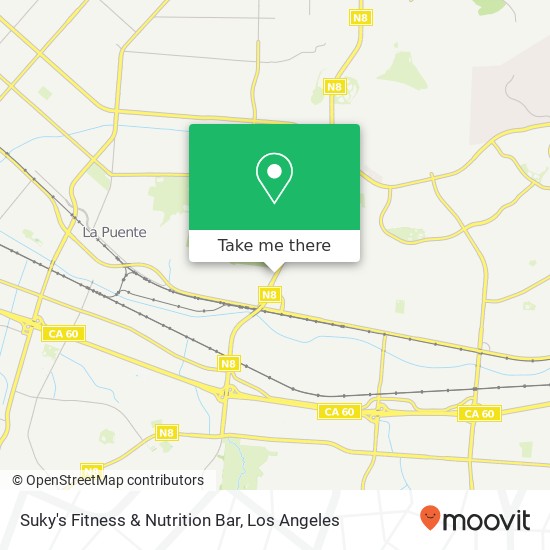 Suky's Fitness & Nutrition Bar map