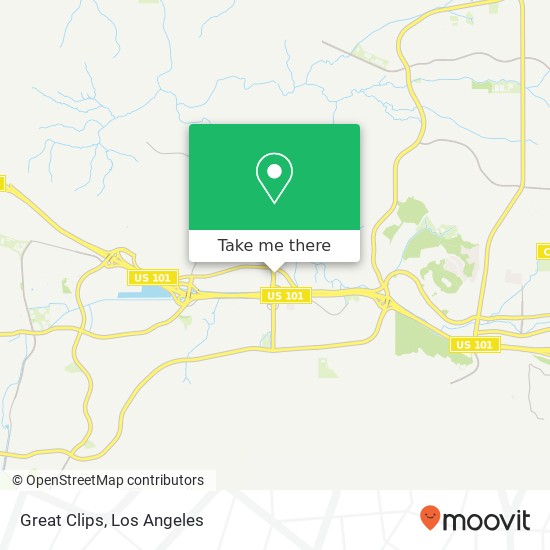 Great Clips map