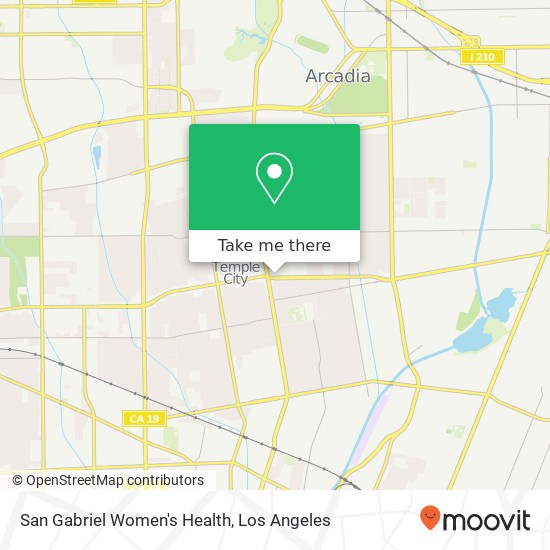 San Gabriel Women's Health map