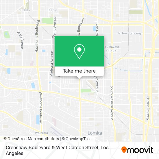 Crenshaw Boulevard & West Carson Street map