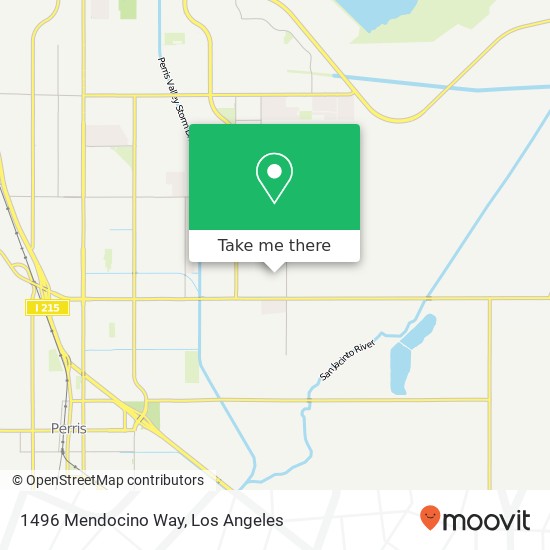 Mapa de 1496 Mendocino Way