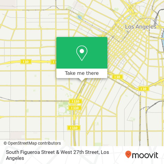 Mapa de South Figueroa Street & West 27th Street