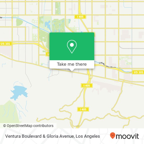 Mapa de Ventura Boulevard & Gloria Avenue