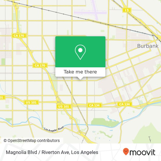 Mapa de Magnolia Blvd / Riverton Ave