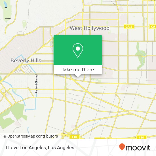 Mapa de I Love Los Angeles
