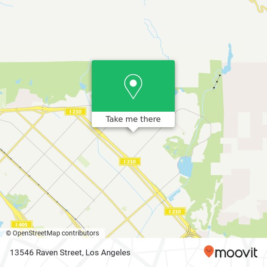 13546 Raven Street map