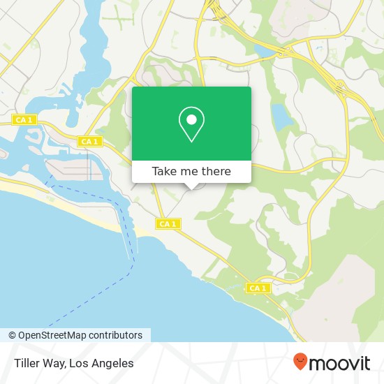 Tiller Way map