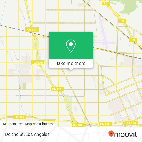 Delano St map