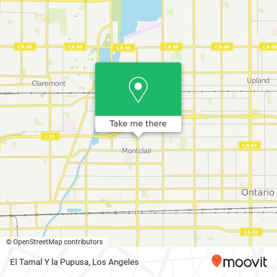 El Tamal Y la Pupusa map