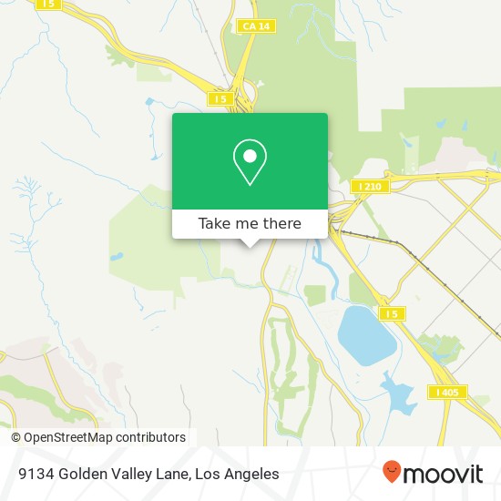 Mapa de 9134 Golden Valley Lane