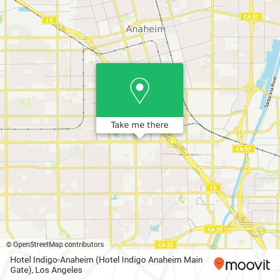 Hotel Indigo-Anaheim (Hotel Indigo Anaheim Main Gate) map