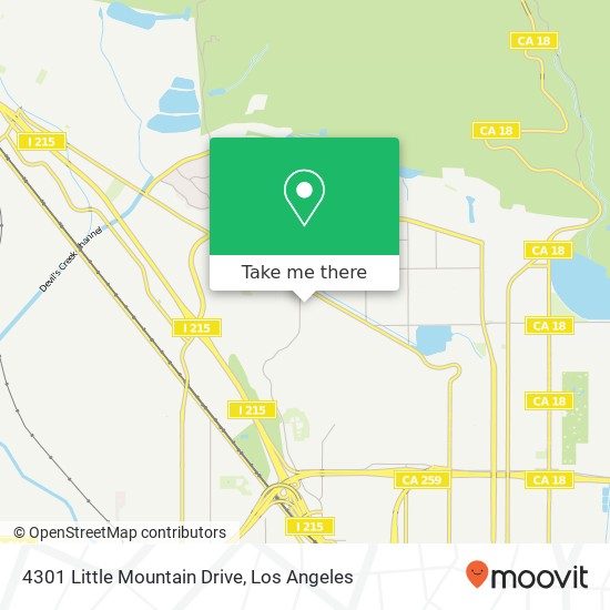 4301 Little Mountain Drive map