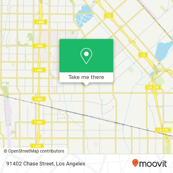 Mapa de 91402 Chase Street