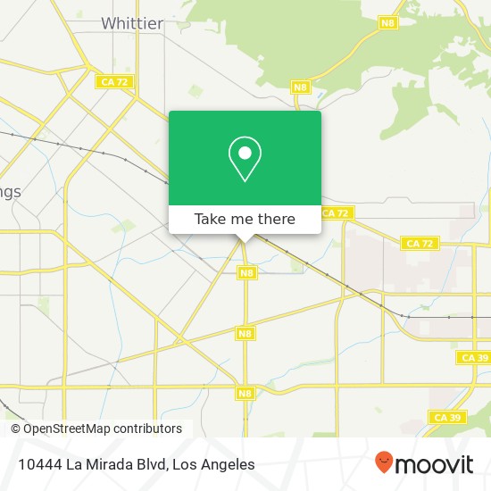 10444 La Mirada Blvd map
