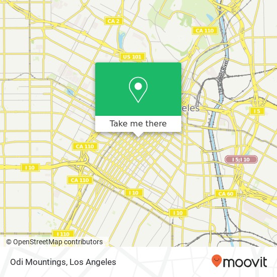 Mapa de Odi Mountings