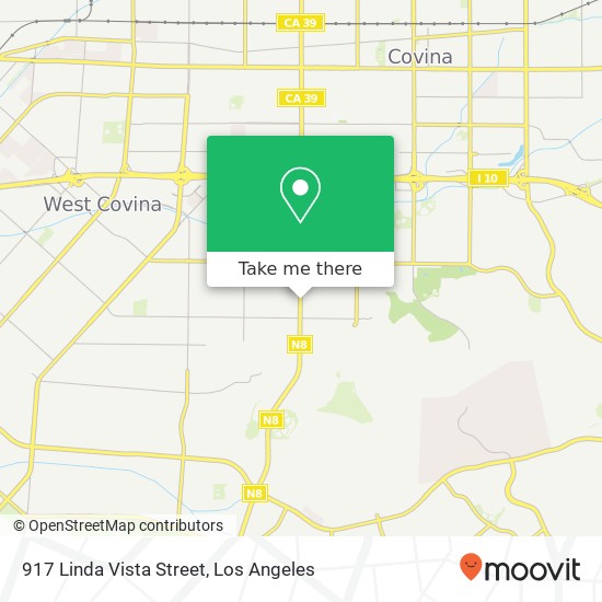 917 Linda Vista Street map