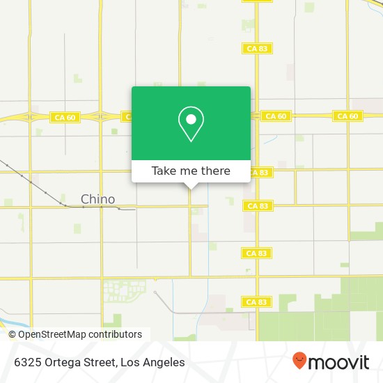 6325 Ortega Street map