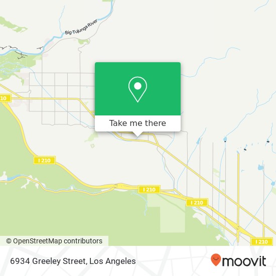 6934 Greeley Street map