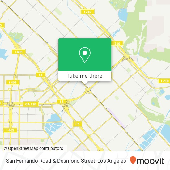 San Fernando Road & Desmond Street map