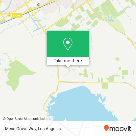 Mesa Grove Way map