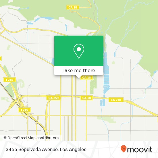 3456 Sepulveda Avenue map