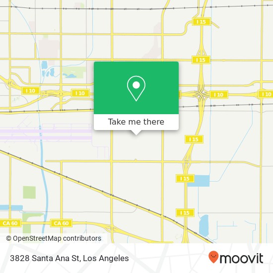 3828 Santa Ana St map