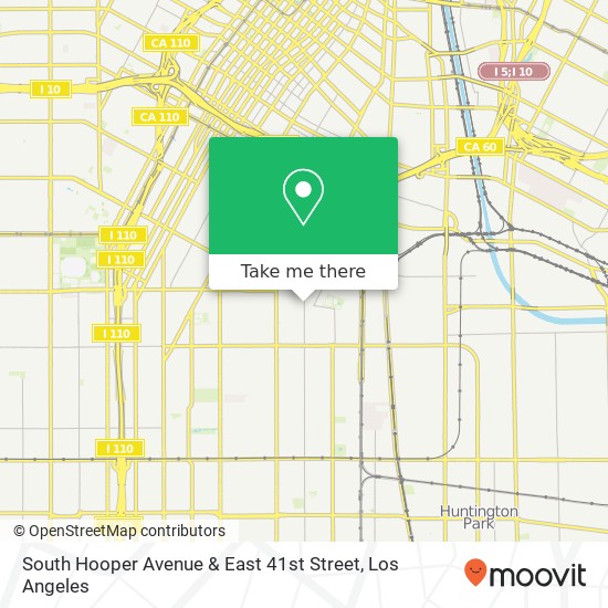 South Hooper Avenue & East 41st Street map