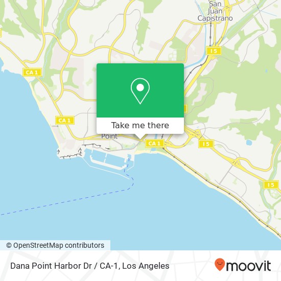 Dana Point Harbor Dr / CA-1 map