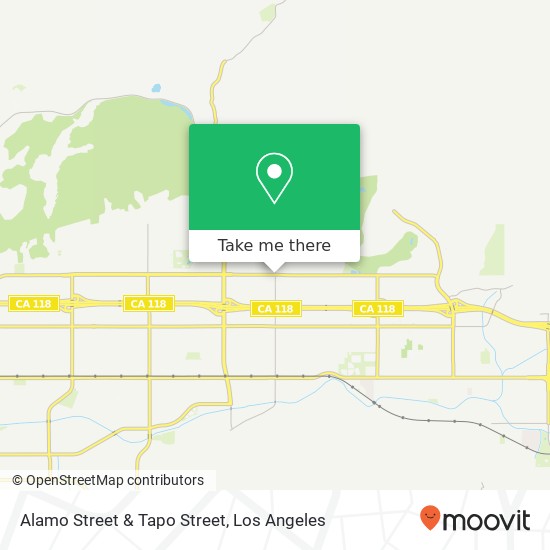 Alamo Street & Tapo Street map