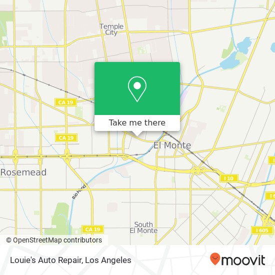 Mapa de Louie's Auto Repair