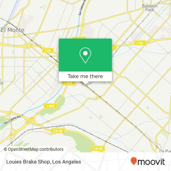 Mapa de Louies Brake Shop