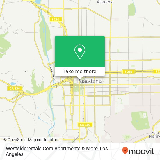 Mapa de Westsiderentals Com Apartments & More