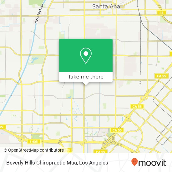 Beverly Hills Chiropractic Mua map