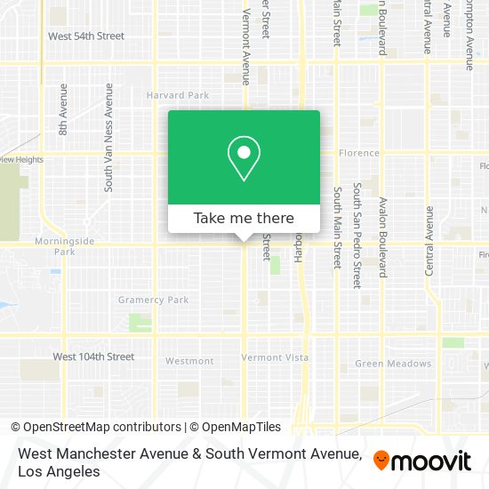 Mapa de West Manchester Avenue & South Vermont Avenue