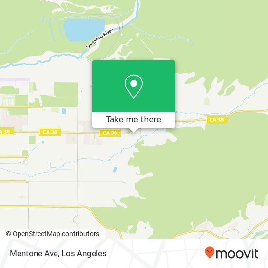 Mentone Ave map