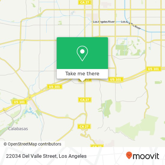 22034 Del Valle Street map