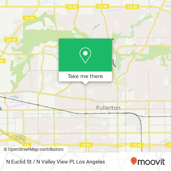 Mapa de N Euclid St / N Valley View Pl