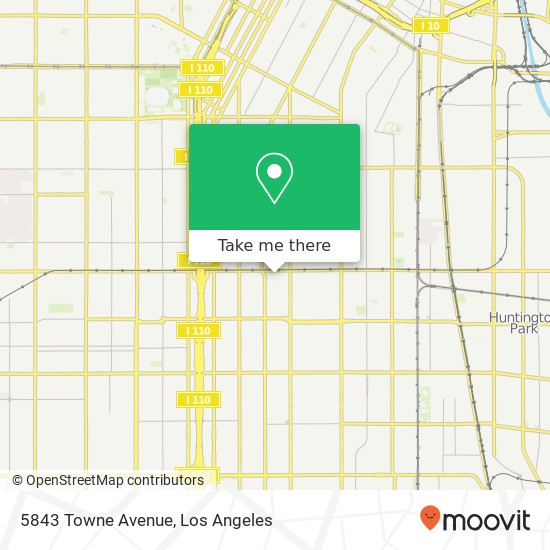 5843 Towne Avenue map