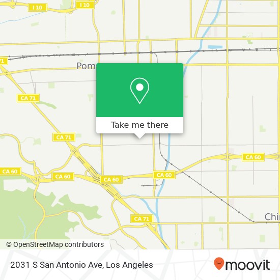 Mapa de 2031 S San Antonio Ave
