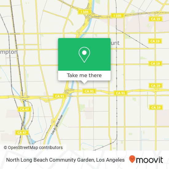 North Long Beach Community Garden map