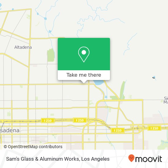 Sam's Glass & Aluminum Works map