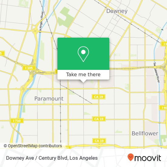Downey Ave / Century Blvd map