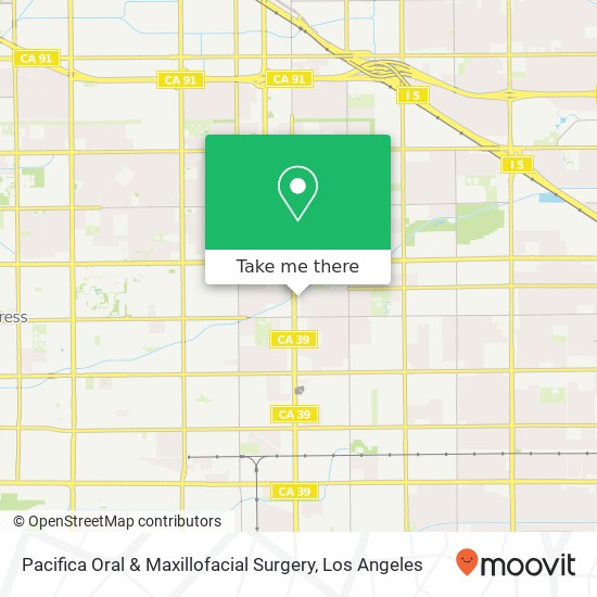 Pacifica Oral & Maxillofacial Surgery map