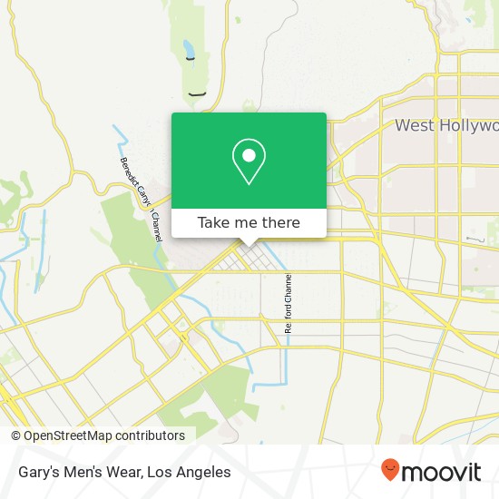 Mapa de Gary's Men's Wear