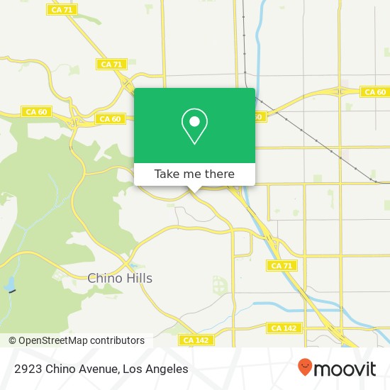 2923 Chino Avenue map