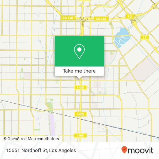 Mapa de 15651 Nordhoff St