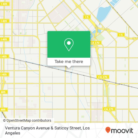 Mapa de Ventura Canyon Avenue & Saticoy Street